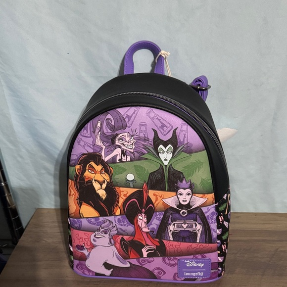 Loungefly Disney Villains Backpack - Purple and Green - Picture 2 of 3